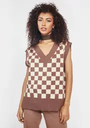Coffee Second Level Sweater Vest