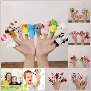 Cute Animal Fruit Finger Puppets Baby Nursery Family Kids Story Time Play Toys
