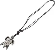 [TOGEVAL] Stylish Men's Turtle Pendant Necklace Decorative Necklace for Men Fashion Turtle Pendant