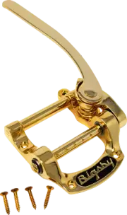 Bigsby B5 Vibrato Tailpiece, String-Thru, Gold, 180-4952-547
