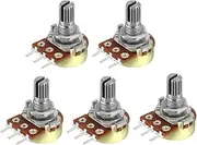 XYWHPGV WH148 50K Ohm Variable Resistors Single Turn Rotary Carbon Film Taper Potentiometer 5pcs(19a3e 58998 659b2 186c8 11a92 b1147