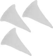 CIMAXIC 3pcs Ceramic Nail Divider Dip Powder Nail Kit Decor Nail Kiln Idea Signs Trinket Bowl Matte Rocks Table List Refractory Artificial Plants Band Coupler Alumina Powder