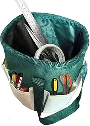 Garden Tote | Heavy Duty Waterproof Tote Bucket,Gardening Organizer Carrier Buckets with Multiple Pockets, Tool Storage Bag for Gardeners