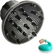 Universal Hair Diffuser, Hair Dryer Diffuser Attachment for Curly and Natural Wavy Hair, Professional Blow Dryer Diffuser, Adjustable from 1.4 Inch to 2.6 Inch