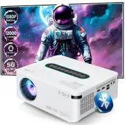 8K Projector Smart HD LED WiFi Bluetooth HDMI Android Home Theater 25000 Lumen