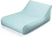 Inflatable Luxury Pool Float, Lazy Chair - Outdoor Furniture for Garden, Patio, Swimming Pool, Floating Furniture - The Fillup Club (Sunbrella Fabric Curacao)