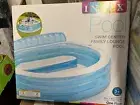 Intex Swim Center Family Lounge Pool Kids Inflatable Play Pool 90L X 86W X 31H