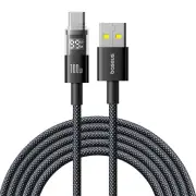 Baseus Display 2 100W USB-A to Type-C LED Display Cable Fast Charging Data Transmission Tin-Plated Copper Core Line 1M/2
