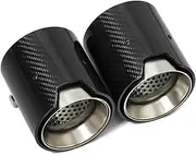 Car Exhaust Compatible For BMW 3 G20 G21 320d 320i Muffler Tailtip Replacement Parts M Performance Carbon Fiber Exhaust System Nozzle(Frosted)