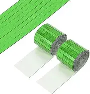 uxcell 5x5mm Self Adhesive Mirrors Mosaic Tiles, 3200 Pcs Square Mini Glass Mosaic Disco Tile Sticker for DIY Craft Disco Ball Party Decoration, Green
