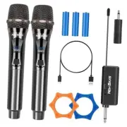 Wireless Microphones, Dual Karaoke Microphone System, Microfonos Inalambricos
