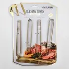 Stainless Steel Mini Tongs Set of 5 Gold Plated for Stylish Serving