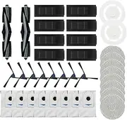Roller Side Brush Mop HEPA Filter Dust Bag, Compatible for Ecovacs Deebot X2 Omni/ X2/ X2 Pro DEX86 Replacement Brushes Spare Parts Accessories.