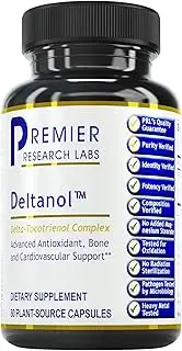 Premier Research Deltanol, Delta-Tocotrienol Complex. Advanced Antioxidant and Cardiovascular Support, Dietary Supplement, 60 softgels