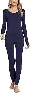 [GYS] Bamboo Thermal Underwear for Women Long Johns Base Layer Snug fit Pajamas Set Cold Weather