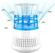 zolyet Zapper Electric Mosquito Zapper with 7 Purple Light Mosquito Killer Fly Zapper Indoor for Home/Backyard/Patio White