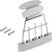 WEIMEI - Durable Trapeze Tailpiece Bridge for 4 String Cigar Box Guitar Parts