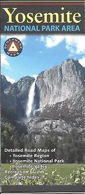 Map of Yosemite National Park, California, by Benchmark Maps