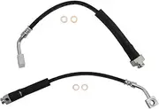 TRQ Front Brake Hose Set Compatible with 16-19 Explorer 15-19 Police Interceptor Utility
