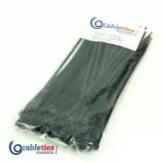 BLACK Nylon Cable Ties 4.8 x 300mm - 1,000 ties