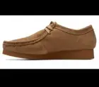 Clarks Mens Dark Sand Suede Wallabee Lace Up Square Toe Rubber Sole WallabeeEvo