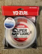 Yo-Zuri Super Fluoro 100% Fluorocarbon Leader150lb 30yd Clear