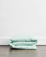Mint 100% French Flax Linen Duvet Cover