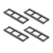 4Pcs, DIP IC Chip Socket Adapter Round Pin 48P 2.54mm Pitch IC Socket 15.2mm