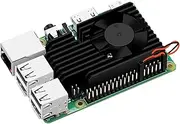 GeeekPi Extreme Cooling Fan Kit for Raspberry Pi 4, Aluminum Heatsink with Cooling Fan for Raspberry Pi 4B & Raspberry Pi 3 B+(B Plus) & Raspberry Pi 3B