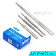4 Different Style Scalpel Handle #4 + 100 Sterile Surgical Blades #20