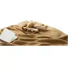 130 X 160Cm Cozy Throw Blankets Light Brown fabric Blankets