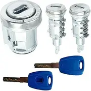 Lock Cylinder for Fiat Doblo MK2 2010-2022, Car Ignition Lock Set Switch Door Lock Cylinder Set
