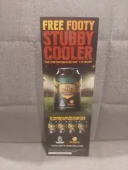 Bundaberg Rum Free Stubby Cooler NRL Finals Point Of Sale Advertisement