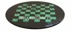 3'x3' Black Marble Chess Table Top Side Table Precious Inlay Interior Home Decor
