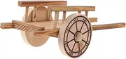 HONMEET Miniature Farm Cart Model Wooden Simulation Trolley for Garden Decor Educational Use and Photography Props for Miniature Gardens and Landscape Decoration