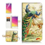 Peacock TPU Phone Wallet Case Cover For Samsung Galaxy S21 FE 5G - 21546