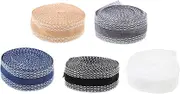 Anneome 5pcs Practical Iron-on Hemming Tapes Easy to Cut Use Stretchable for Jeans Skirts