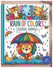 Rain of colors: coloring animals by Vanessa S.I. Paperback Book