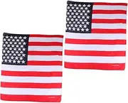 [BESPORTBLE] American Flag Bandana 2pcs Usa Flag Headband Patriotic Accessory for Exercise Running Yoga Workouts Party
