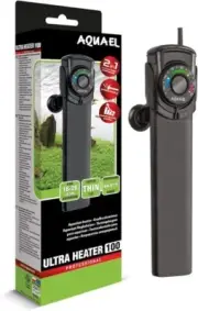 Aquael Ultra Aquarium Heater - for Fresh- and Saltwater, 100 W/16-26Gal, NEW, so