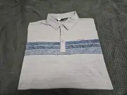Travis Mathew NEW RIVER TOWN Golf/Polo Shirt In Heather Medium Gray SZ Medium