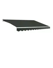 [Instahut] Folding Arm Awning Retractable Sunshade 5Mx3M in Grey