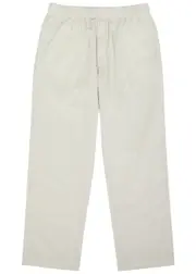 Moncler Tapered Corduroy Trousers - White - 46 (W30 / S) 46 (W30 / S)