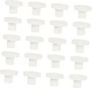 Totority 20Pcs Coral Holder Base Rack for Fish Tank Durable Ceramic Coral Stand for Coral Growth Reproduction Fits Cracks Live Rock for Hard Branching