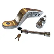 Stinger By Black Jack Solid Aluminium Hitch 100mm Drop with Tow Ball & Lock