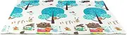WUISOLQP Soft Mat for Crawling and Safely PP Double-Sided Foam Bright Learning Play Mat Playmate Easy Portability Mats Play, Bear, 1.8M*2M*1cm
