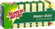 Scotch-Brite SBHDSS8PK Heavy Duty Scrub Sponges 115mm x 75mm x 30mm (8 pack), Green
