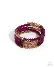 Paparazzi Defaced Dance Purple Bracelet NWT