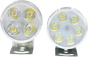 HAWILLOSCH 2 Pcs Motorcycle Headlight Bulbs End Motorcycle Men Converters Hard Hat Light LED Bulb Helmet Outdoor Monitor Taillight Rechargeable Light Bulb Lights Aluminum Alloy Silver