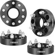 VEVOR Wheel Spacers, 1.5" 5"x5.5" Wheel Adapters, 5 Lug Forged Spacer, 71.5 mm Bore Hubcentric M1/2-20 Studs Spacers, Fit for Jeep Journey, WRANGLER JK JKU, Commander XK, Marquis, 4 PCS Black